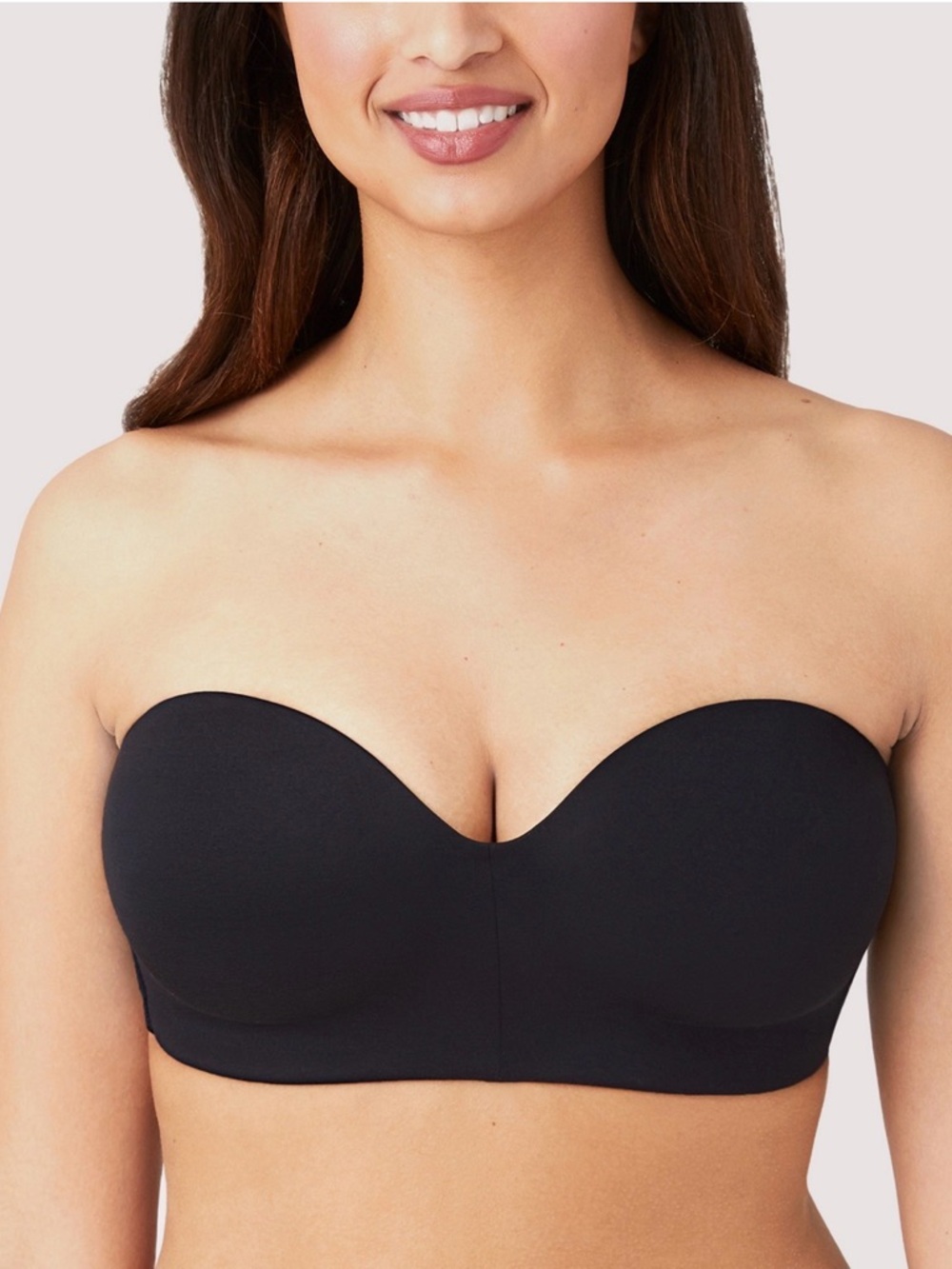 Wacoal Black Staying Power Wire Free Strapless Bra 38C